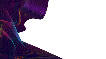 abstract colorful gradient mesh on white vector image