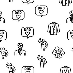 dad father parent seamless pattern vector