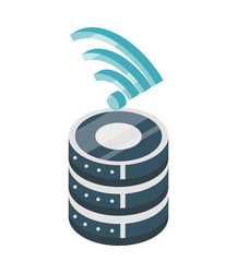 Database Server Network Icon vector image