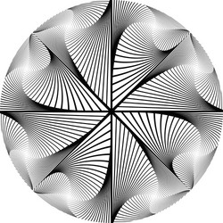 design monochrome circular abstract background vector image