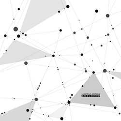 internet connection geometric shapes vector image