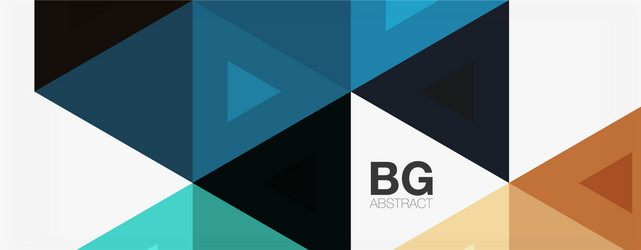 mosaic triangle pattern abstract background vector image