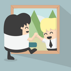 out the framework to find new friends vector image