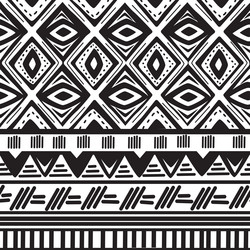 seamless pattern tribal texture ethnic background vector image