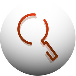 search magnifier web button magnify icon modern vector image