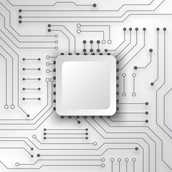 circuit board technology background vector image