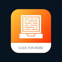 laptop computer design mobile app button android vector image