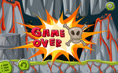 platform game user interface design vector image