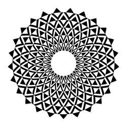 Radial Circle Pattern - Geometric vector image