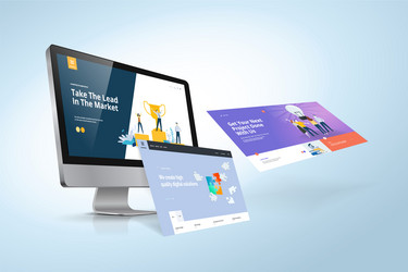 web design template vector image