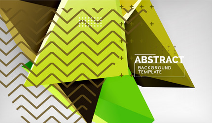 3d triangle geometric background design modern vector image