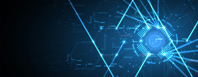 abstract data background futuristic technology vector image