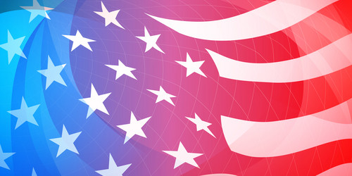 background for usa independence day vector