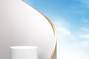 beautiful stage for product display vector image