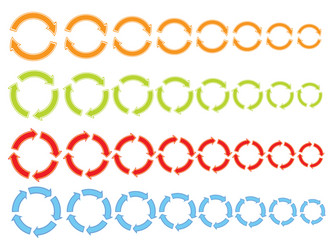 Circular Arrows Icons - Cycle & Repeat vector image