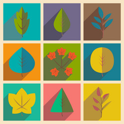 flat with shadow concept and mobile application vector image