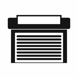 garage with gate icon simple style vector image