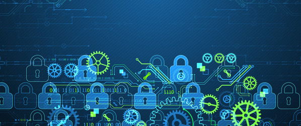 secure digital background virtual confidential vector image