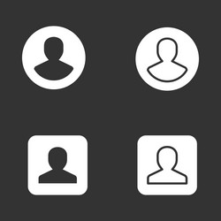 account icon for graphic and web design vector image