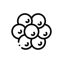 caviar icon thin linear style design isolated vector image