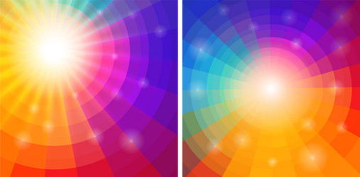 Dynamic Colorful Geometric Backgrounds vector image