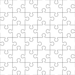 Jigsaw Puzzle Pattern vector image