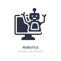 robotics icon on white background simple element vector image