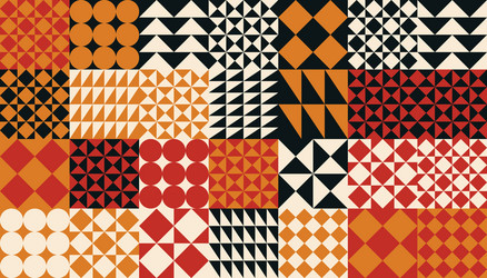 simple geometric pattern design with basic vector image