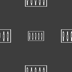 dj console mix handles and buttons level icons vector image
