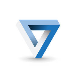 Impossible Triangle Illusion vector image