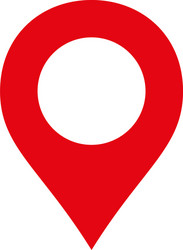 Red Map Marker Icon vector image