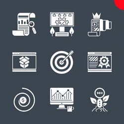 seo and web opimization vector image