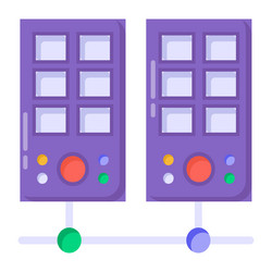 server network vector image