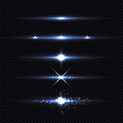 Abstract light beam effect futuristic element vector