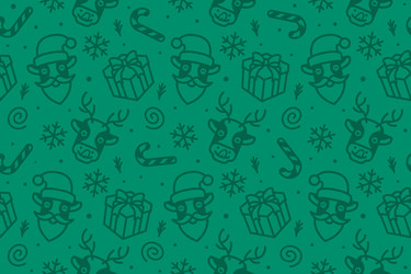 Christmas pattern seamless background vector