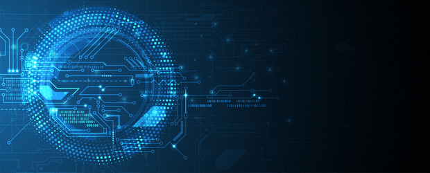 Futuristic Data Network Background vector image