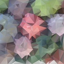 Pastel spring flower polygonal triangular pattern vector