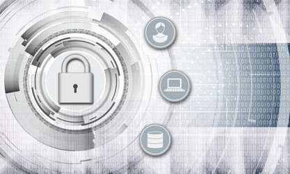 personal data protection abstract background vector image
