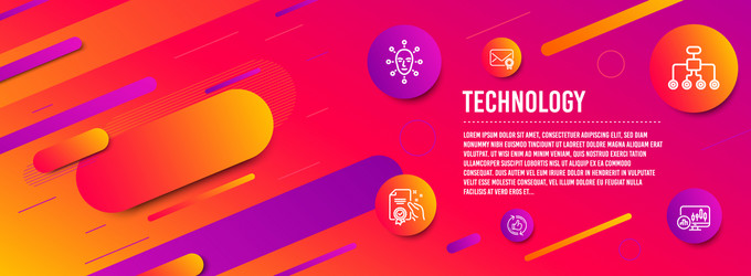 refresh like face biometrics and restructuring vector image