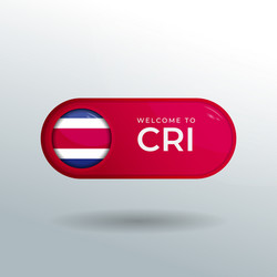 3d label and location pointer flag nation vector image