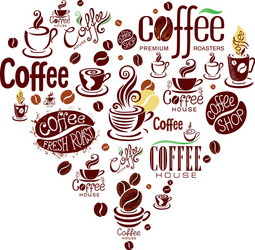 Coffee elements for design Royalty Free Vector Image