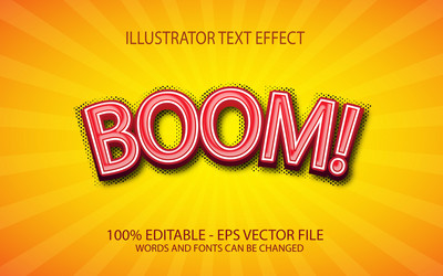 editable text style effect typography template vector image