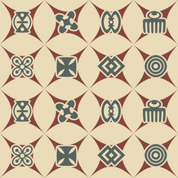 seamless background with adinkra symbols vector image