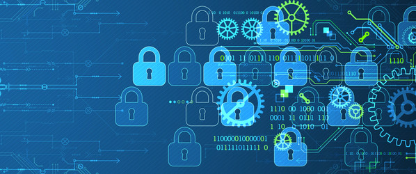 secure digital background virtual confidential vector image