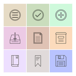 user interface buttons application multimedia vector image