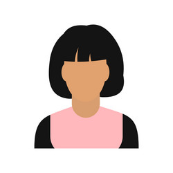 Woman avatar symbol vector