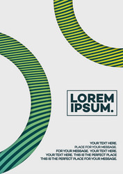 cover design template with abstract lines vector image
