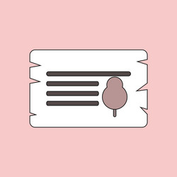 flat icon design collection paper from tree vector image