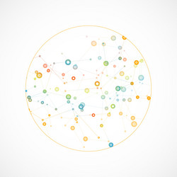 Molecular Network Background vector image