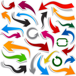 Paper arrows Royalty Free Vector Image - VectorStock